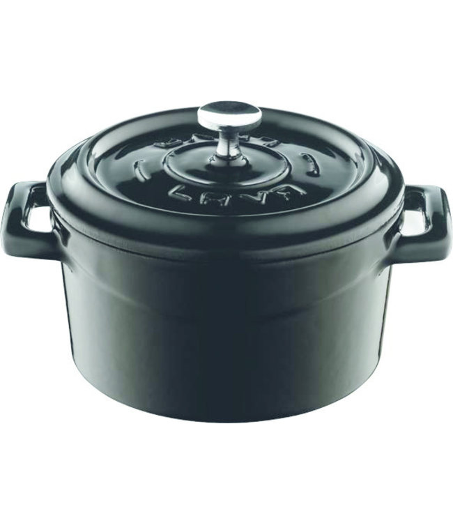 Casserole mini rond 35 cl  Ø 100 mm zwart/zwart - LAVA