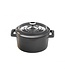 LAVA Casserole mini rond 35 cl  Ø 100 mm grijs/zwart - LAVA