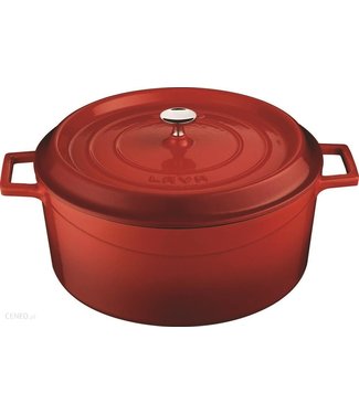 LAVA Braadpan rond 2,82 ltr Ø 200 mm rood/zwart - LAVA