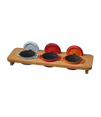 LAVA Houder voor 3 x mini casserole Ø 100 mm 190 x 55 x 7 mm - LAVA