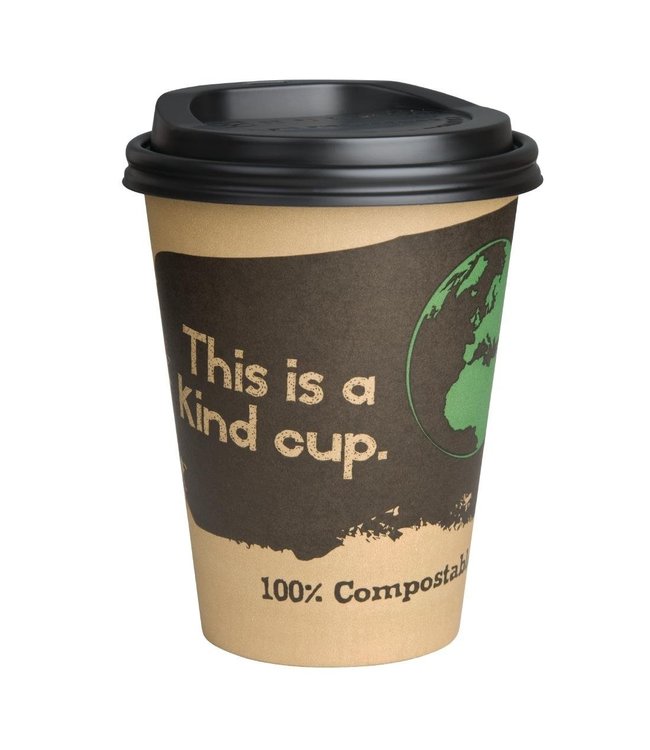 Koffiebeker disp. composteerbaar 22,5 cl | prijs & verp per 50 stuks