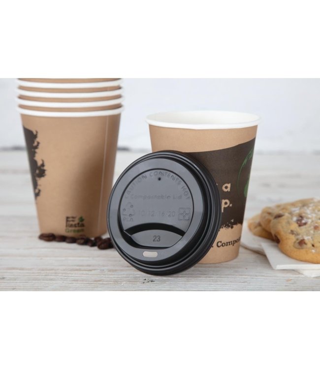 Deksels / Travellids composteerbaar voor 34 cl koffiebekers | prijs & verp per 50 stuks