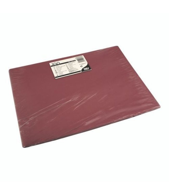 Placemat 400 x 300 mm bordeaux - Papier | prijs & verp per 1.000 stuks
