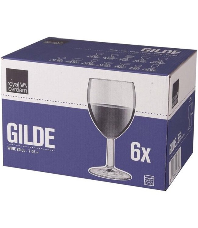 Wijnglas 20 cl Gilde - Royal Leerdam | prijs & verp per 6 stuks