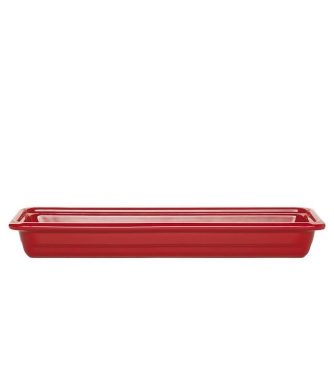 Gastronormbak 1/1GN 530 x 325 x 65 mm rood - Emile Henry | prijs & verp per 2 stuks