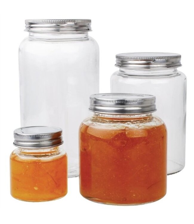 Voorraadpot 33 cl glas met schroefdeksel - Fusion basic | prijs & verp per 6 stuks