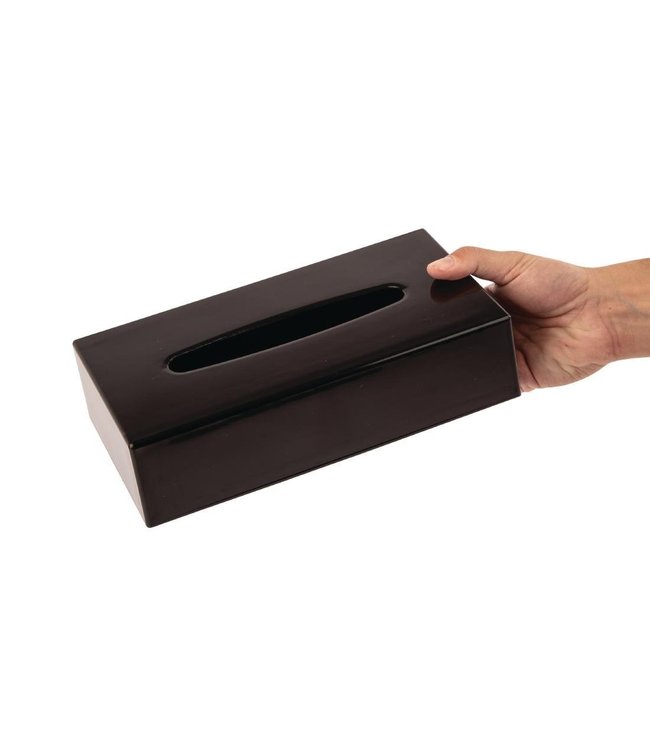 Facial tissue dispenser 252x138x62 mm (bxdxh) rechthoekig zwart