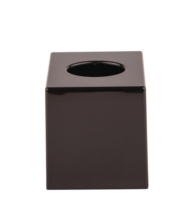 Facial tissue dispenser 120x120x(h)132 mm vierkant zwart