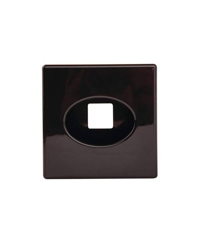 Tissue box vierkant zwart - Kunststof