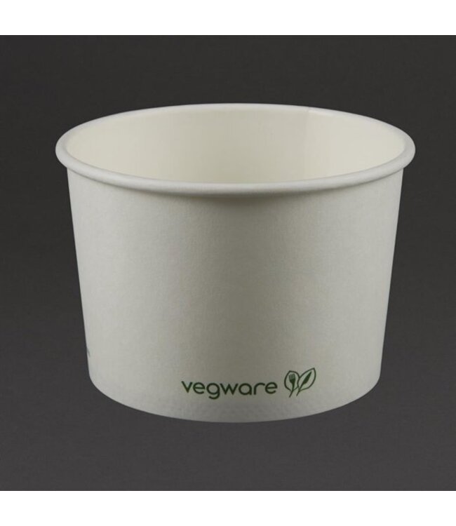 Soep- en ijsbak composteerbaar 23 cl 90 x 60 mm - Vegaware | prijs & verp per 1000 stuks