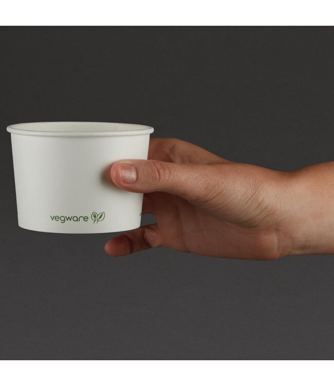 Soep- en ijsbak composteerbaar 23 cl 90 x 60 mm - Vegaware | prijs & verp per 1000 stuks