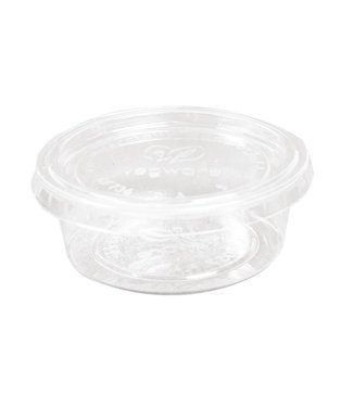 Vegware Sausbak disp PLA 5,9 cl 70 x 26 mm transparant - Vegware | prijs & verp per 2.000 stuks