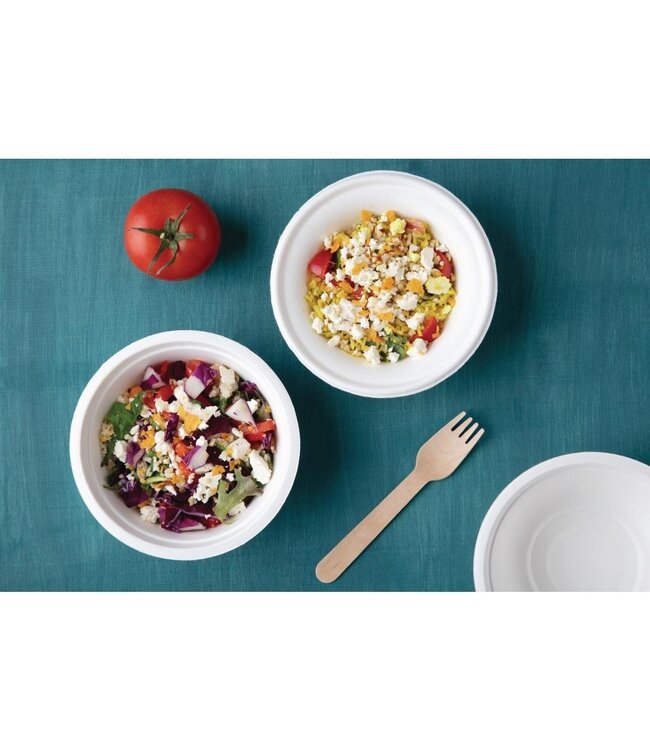 Kom composteerbaar bagasse suikerriet 30 cl 151 mm - Fiesta Green | prijs & verp per 50 stuks