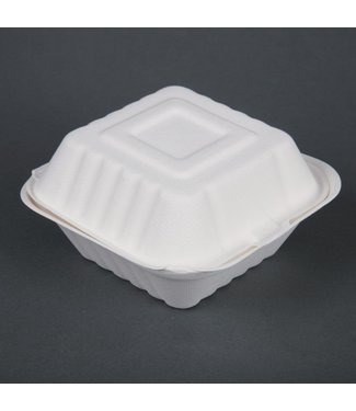 Fiesta Green Hamburgerbakje composteerbaar 146 mm bagasse - Fiesta Green | prijs & verp per 500 stuks