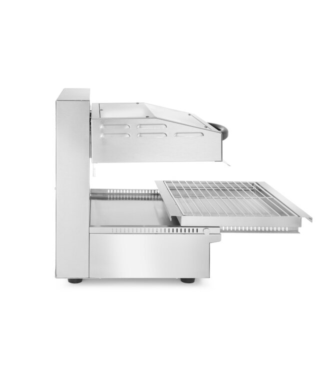 Salamander type 450 verwarmd tot 300 gr 480 x 520 x 530 mm 230V / 2800W - Roestvrijstaal