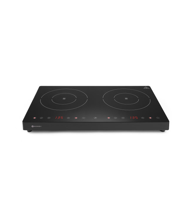 Inductiekookplaat Black Line 608 x 370 x 61 mm 230 V /  2000W+1500W