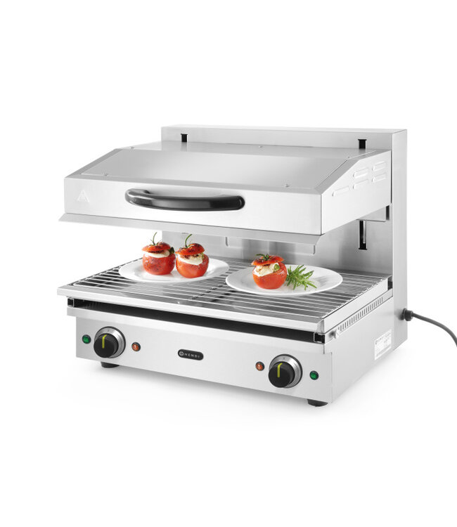 Salamander type 600 verwarmd tot 300 gr 600 x 520 x 530 mm 230V / 3600W - Roestvrijstaal