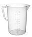 Sans Marque Maatbeker 2 ltr 140 x 215 mm - Polypropyleen
