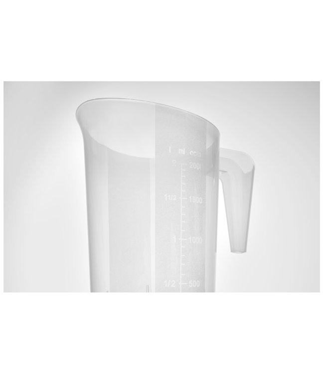 Maatbeker stapelbaar 1 ltr 125 x 172 mm - Polypropyleen