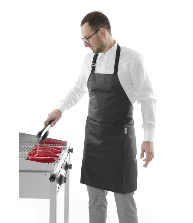 Barbecue-schort katoen 81 x 66cm  met vlamvertragende coating