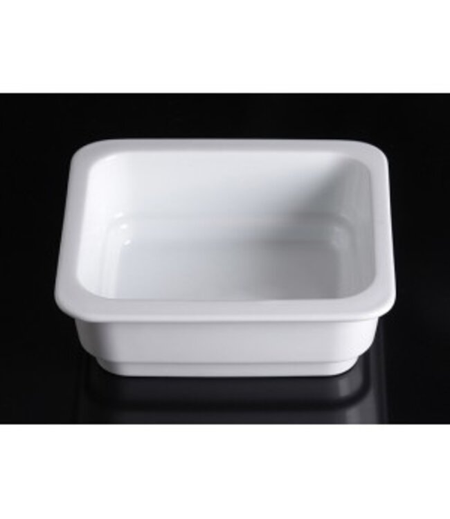 Gastronormschaal 1/6GN-65 mm met vlakke bodem porselein - GB