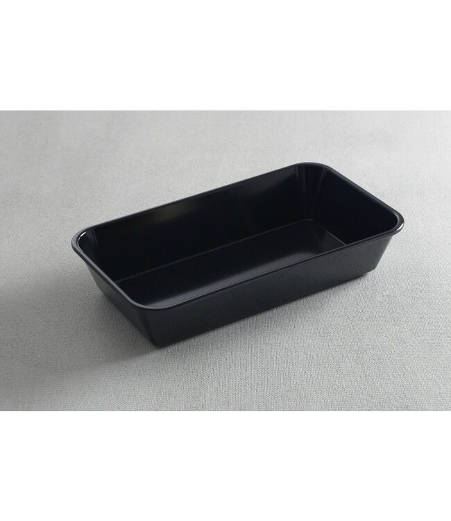 Vleesbak zwart melamine 290 x 160 x 60 mm - Waca 1450