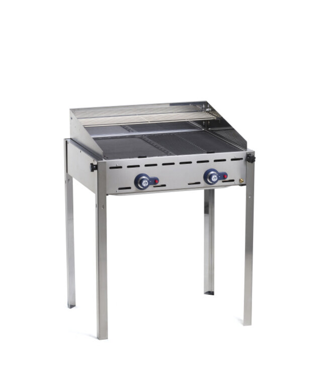 Gasbarbecue 2 branders 740 x 612 x 825 mm - Green Fire Profi Line