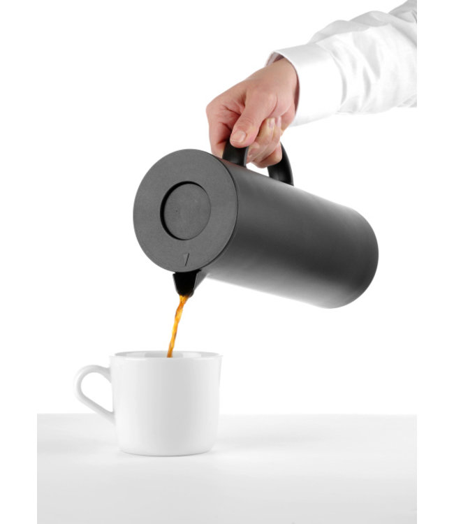 Isoleerkan zwart 1 ltr met druksluiting - Polypropyleen