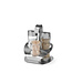 Sans Marque Menageset Luxe 3-delig peper/zout/tandenstoker 90 x 90 x 115 mm