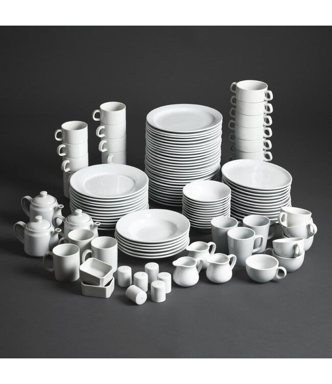 Bord met brede rand 254 mm - Athena Hotelware | prijs & verp per 12 stuks