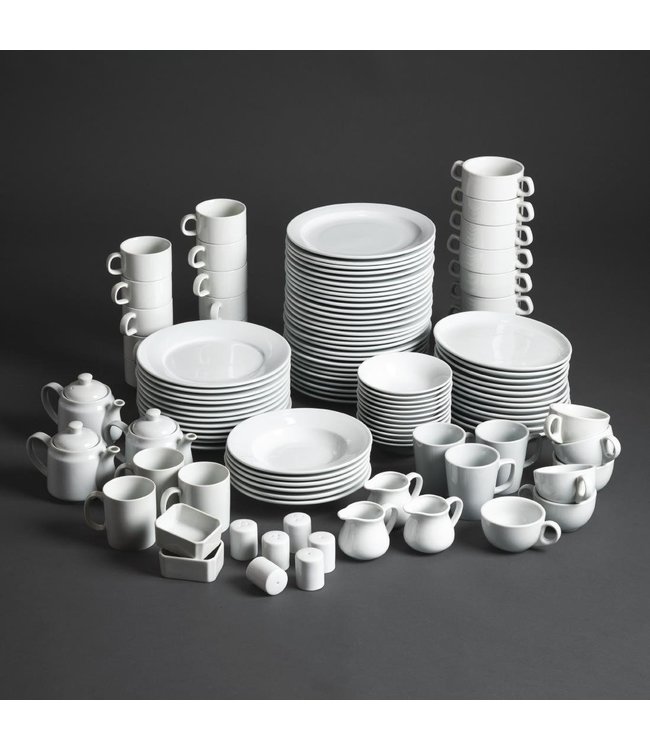 Bord met brede rand 228 mm - Athena Hotelware | prijs & verp per 12 stuks