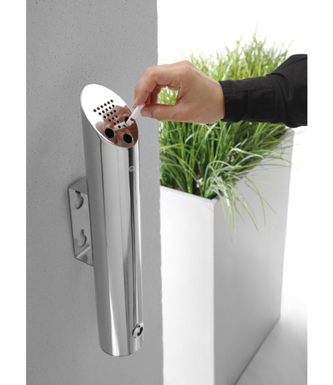 Wandasbak afsluitbaar 75 x 460 mm - Roestvrijstaal