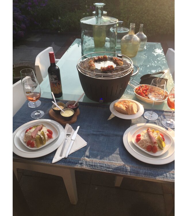 Tafelbarbecue Classic hybrid 350 mm roestvrijstaal - LotusGrill