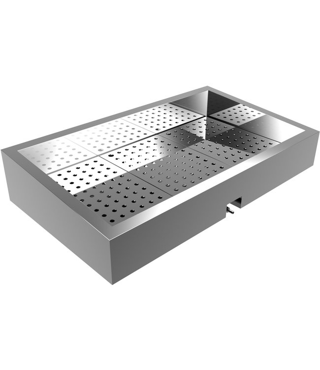 Crushed ice presentatie bak 3/1 GN 1042 x 590 x 170 mm - Roestvrijstaal