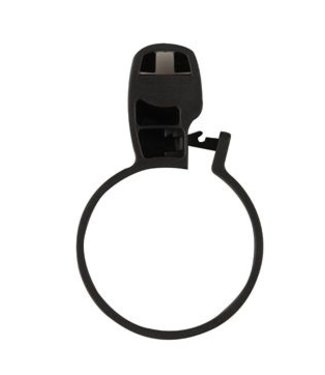 Sans Marque Ring zwart tbv kledinghanger antidiefstal 40 x 65 x 10 mm - Roestvrijstaal