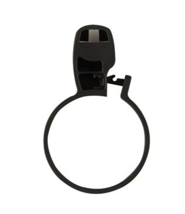 Ring zwart tbv kledinghanger antidiefstal 40 x 65 x 10 mm - Roestvrijstaal