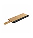 Serveerplank met handvat 365 x 150 x 15 mm Acaciahout Natuurleisteen - APS