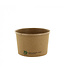 Soepbeker disp karton/PLA 23 cl bruin Ø98x(h)60 mm  *100% Fair* | prijs & verp per 500 stuks