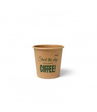Koffiebeker disp 12 cl bruin (100% FAIR) - Karton | prijs & verp per 1.000 stuks