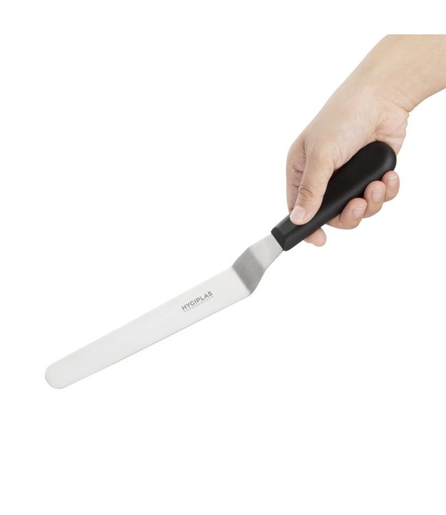 Paletmes gebogen 200 mm zwart - Hygiplas