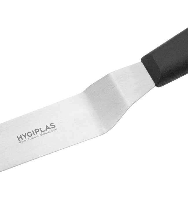 Paletmes gebogen 10 cm zwart - Hygiplas