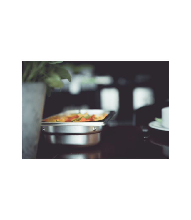 Gastronormbak rvs 1/2-200 mm diep zonder greep - Rieber