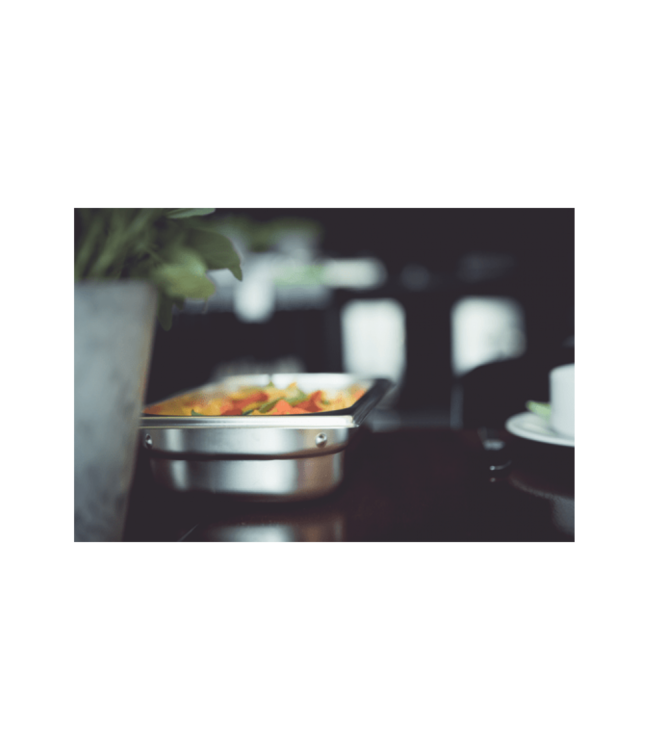Gastronormbak rvs 1/2-100 mm diep zonder greep - Rieber