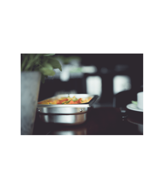 Gastronormbak rvs 1/2-55 mm diep zonder greep - Rieber