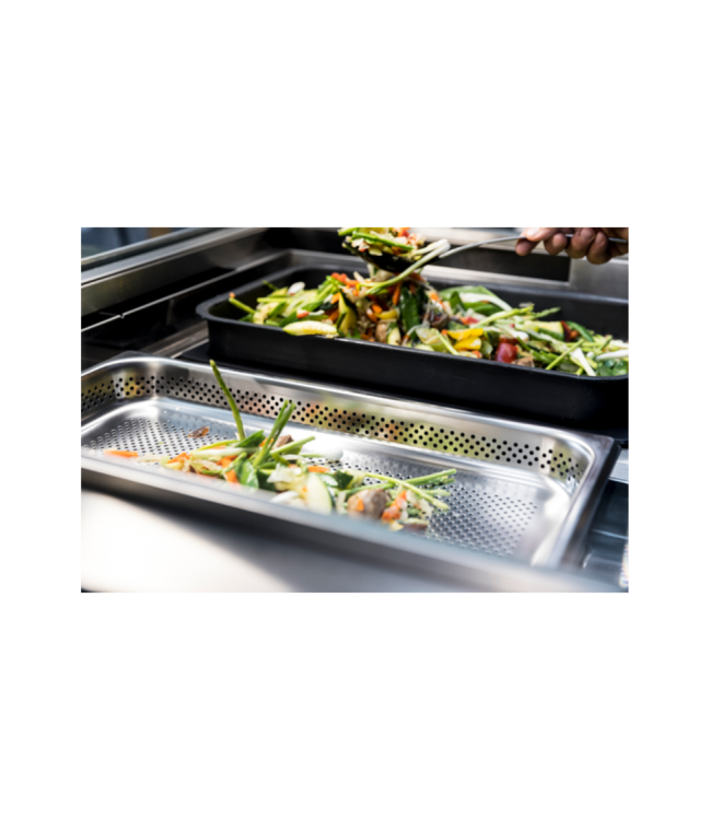 Gastronormbak rvs 2/4-150 mm diep zonder greep - Rieber