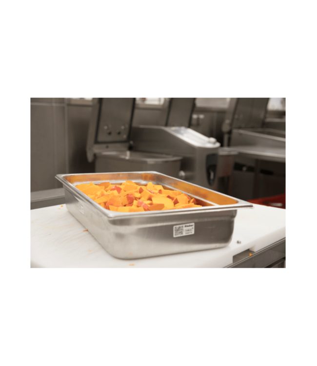 Gastronormbak rvs 2/4-40 mm diep zonder greep - Rieber