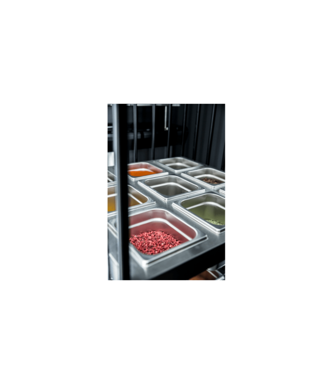 Gastronormbak rvs 2/4-40 mm diep zonder greep - Rieber