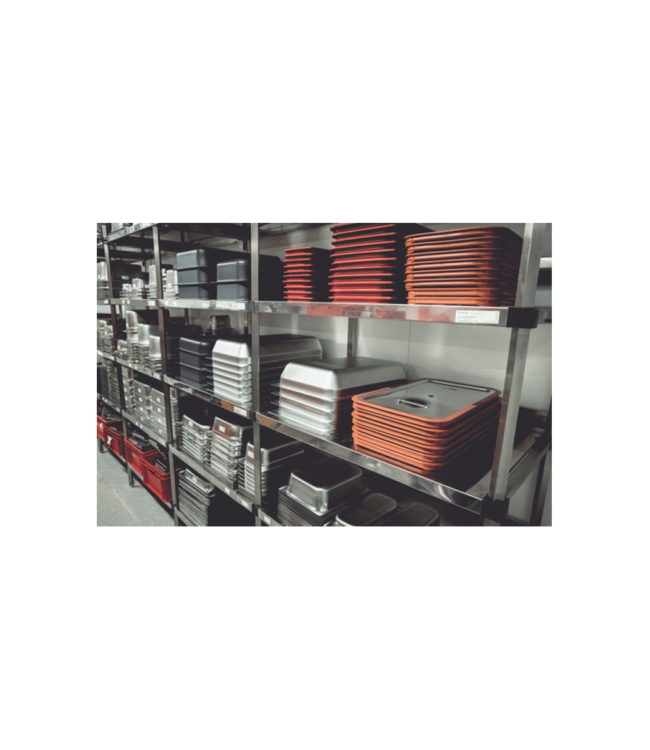 Gastronormbak rvs 2/4-20 mm diep zonder greep - Rieber