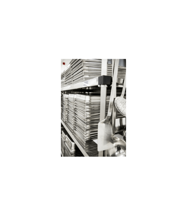 Gastronormbak rvs 2/4-20 mm diep zonder greep - Rieber