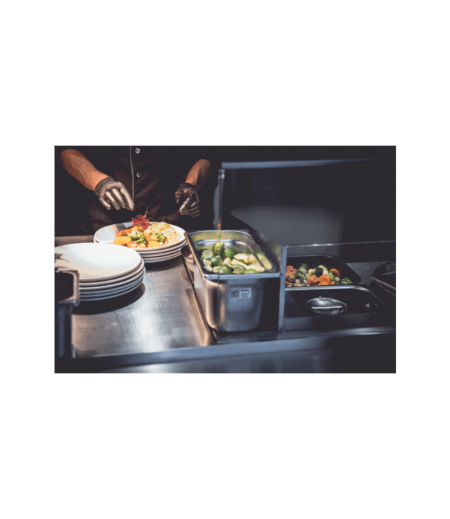 Gastronormbak rvs 1/6-150 mm diep zonder greep - Rieber